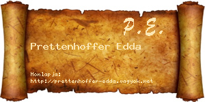 Prettenhoffer Edda névjegykártya